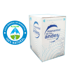 Caja de agua mineral Manantial De Los Andes 20 Litros