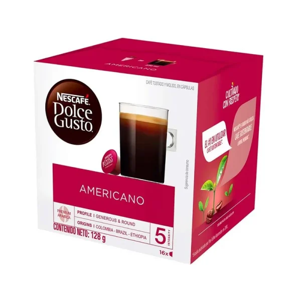 Café Dolce Gusto Americano Nescafe x 16 capsulas