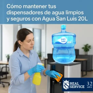 Lee más sobre el artículo Cómo mantener tus dispensadores de agua limpios y seguros con Agua San Luis 20L