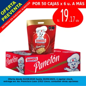 Paneton Bimbo 900 gr. en bolsa x 6 u.