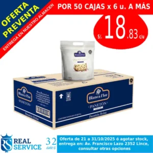 Paneton Blanca Flor 900 gr en bolsa x 6 u