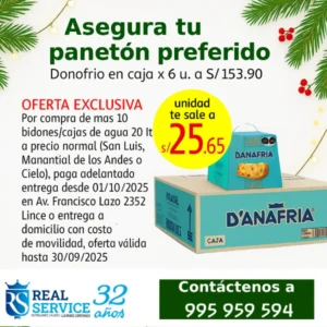 Lee más sobre el artículo Bidón de Agua San Luis 20L y Panetón Donofrio 2025 en Lima: La Mejor Combinación para Empresas