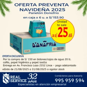 Lee más sobre el artículo Preventa Panetón DOnofrio 2025: Asegura tu caja al mejor precio para tu empresa en Lima