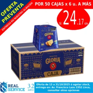 Paneton Gloria 900 gr en caja x 6 u.