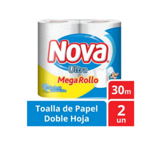 PAPEL TOALLA NOVA ULTRA MEGA ROLLO 2 ROLLO