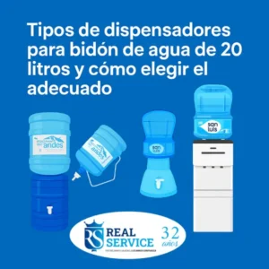 Lee más sobre el artículo Tipos de dispensadores para bidón de agua de 20 litros y cómo elegir el adecuado