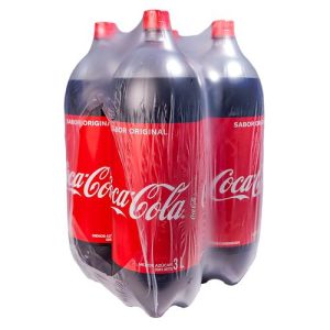 Gaseosa Coca Cola 3 lt x 4 botellas