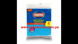 Paños Virutex esponja absorbentes X 4 U