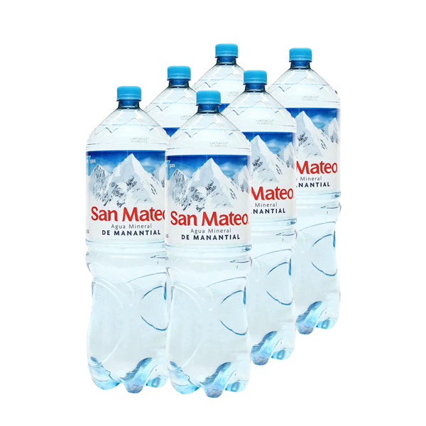 Agua Mineral San Mateo sin gas 2.5 lt x 6 u.