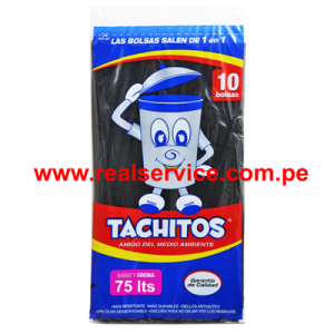 Bolsa para basura Tachito 75 lt x 10 u.