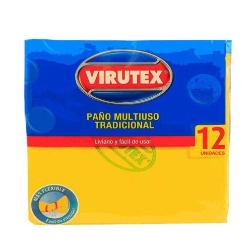 Paños Virutex secatodo multiuso x 12 u.